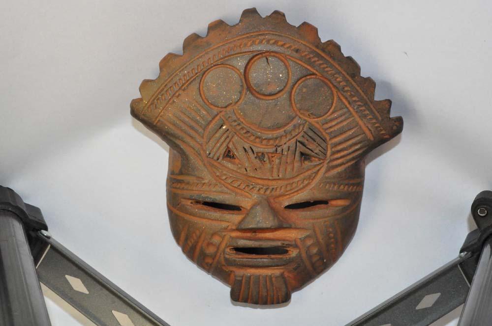 Original kolumbianische Ton-Maske
